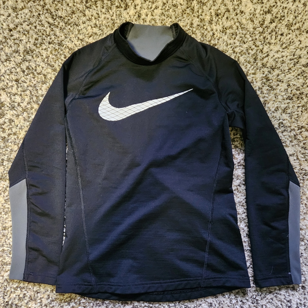 Nike Black and Gray Long Sleeve Shirt